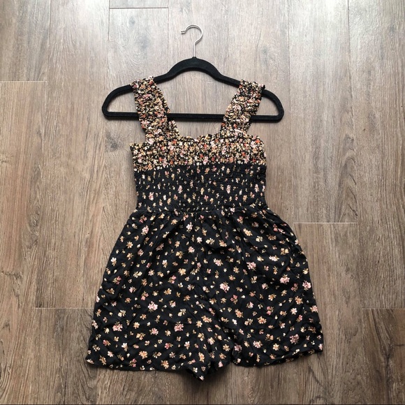 Floral American Eagle Romper - Picture 1 of 4